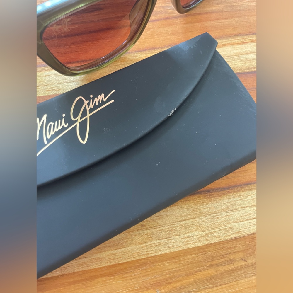 MAUI JIM *NEW* Hanohano Polarized Classic Sunglasses Green with Rose Glass Lens - Picture 13 of 16